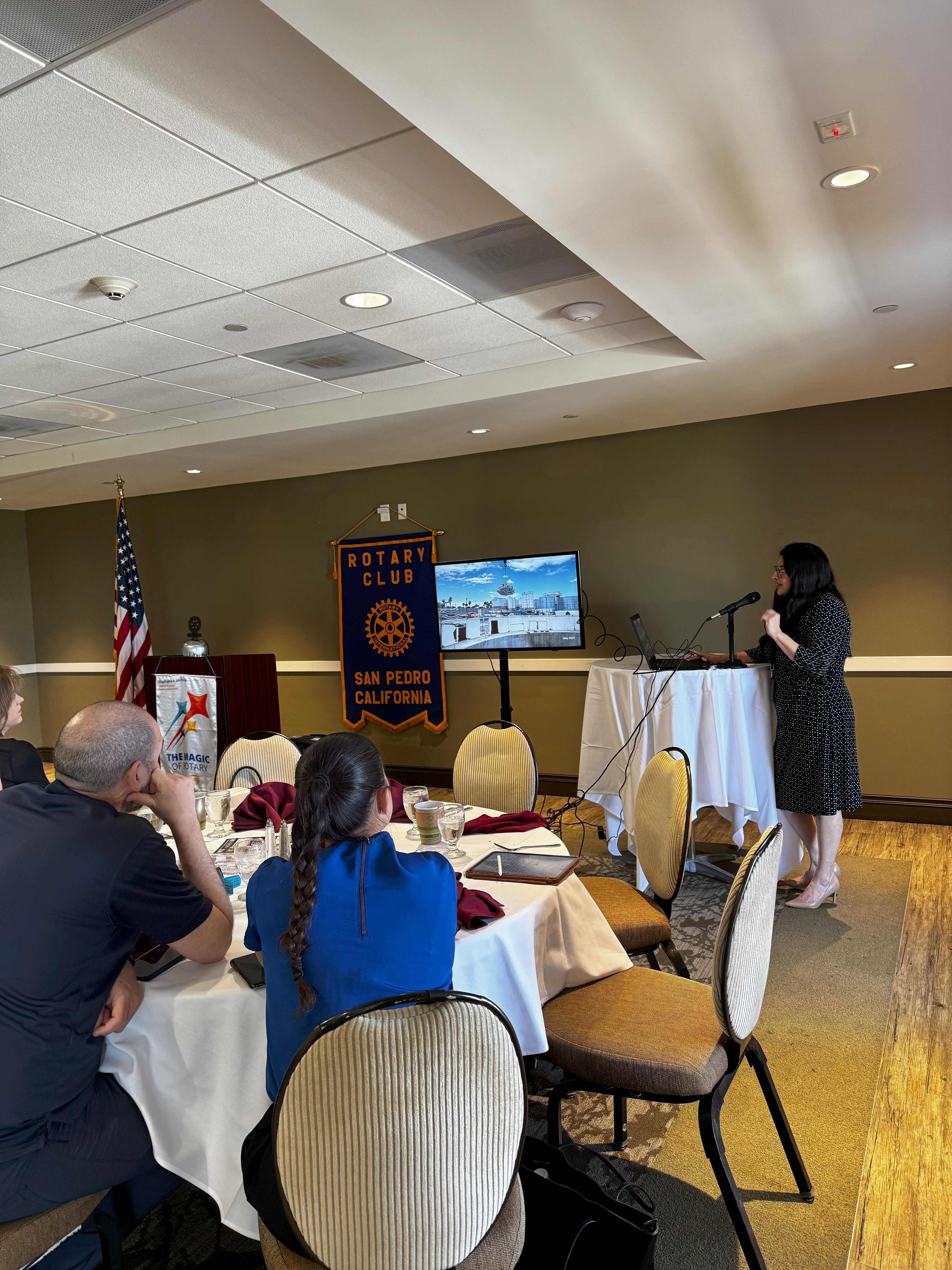 Construction Update to San Pedro Rotary Club